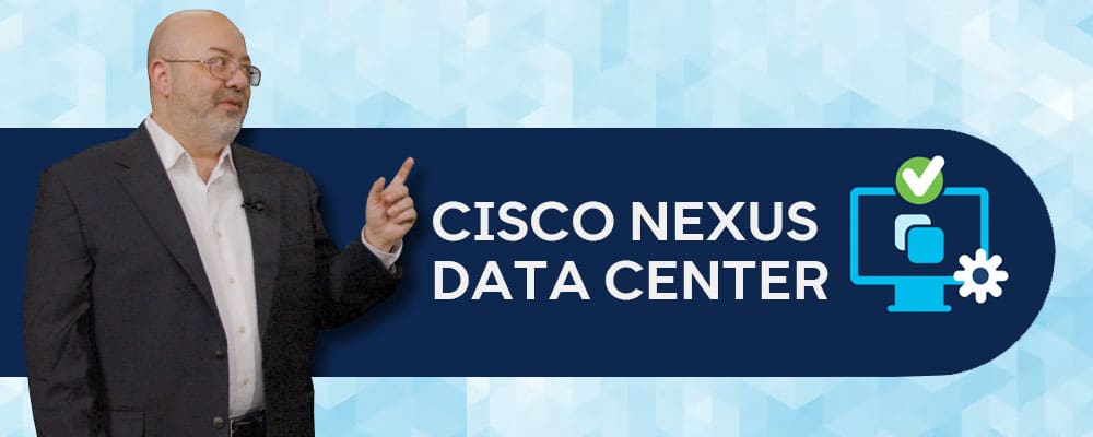 Man presenting during a webinar for CISCO NEXUS DATA CENTER.